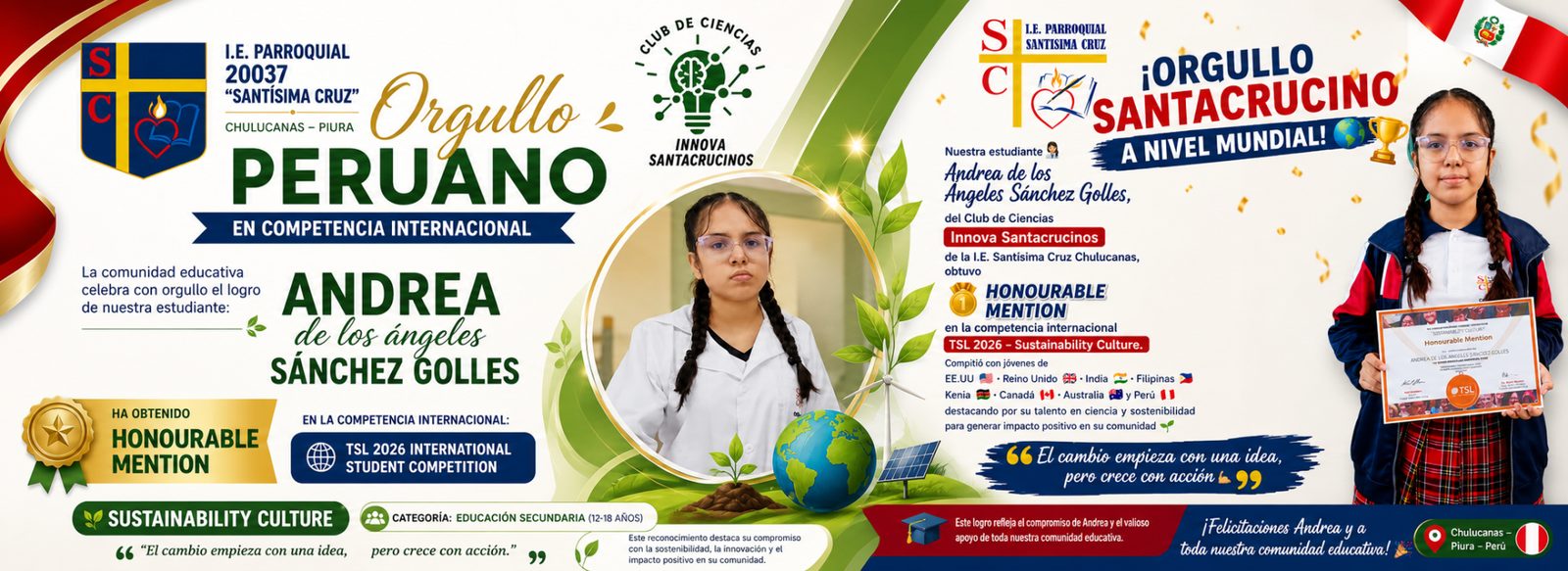 ¡¡Orgullo Santacrucino a Nivel Internacional en TSL 2026 International Student Competition – Sustainability Culture !!