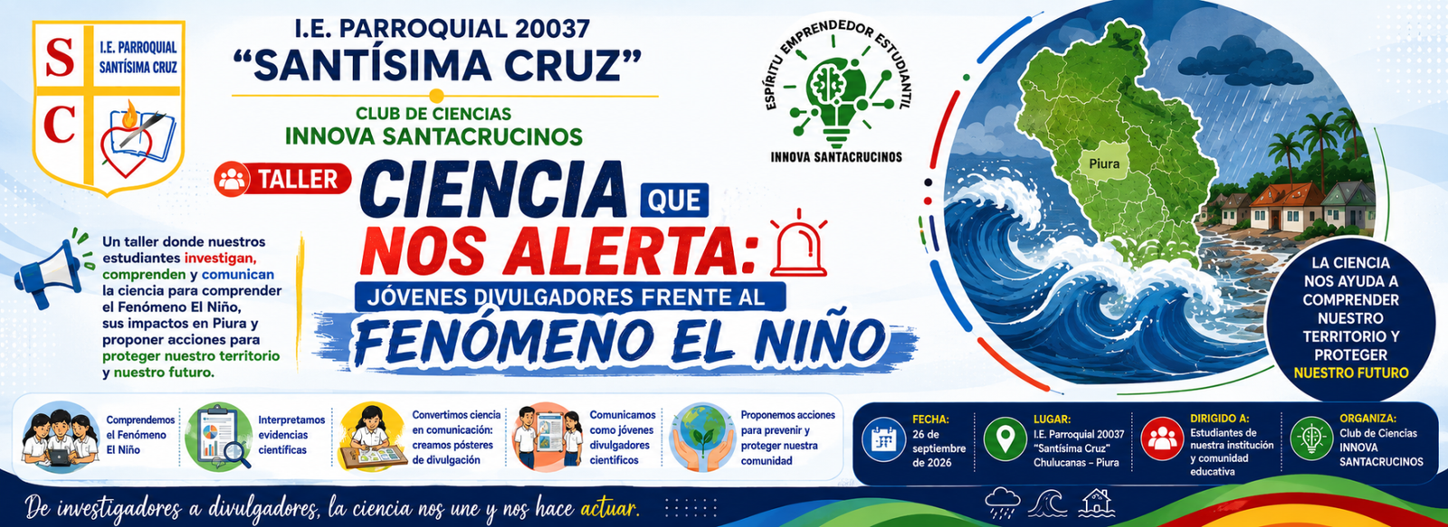 Ciencia que nos alerta: Jóvenes divulgadores frente al Fenómeno El Niño