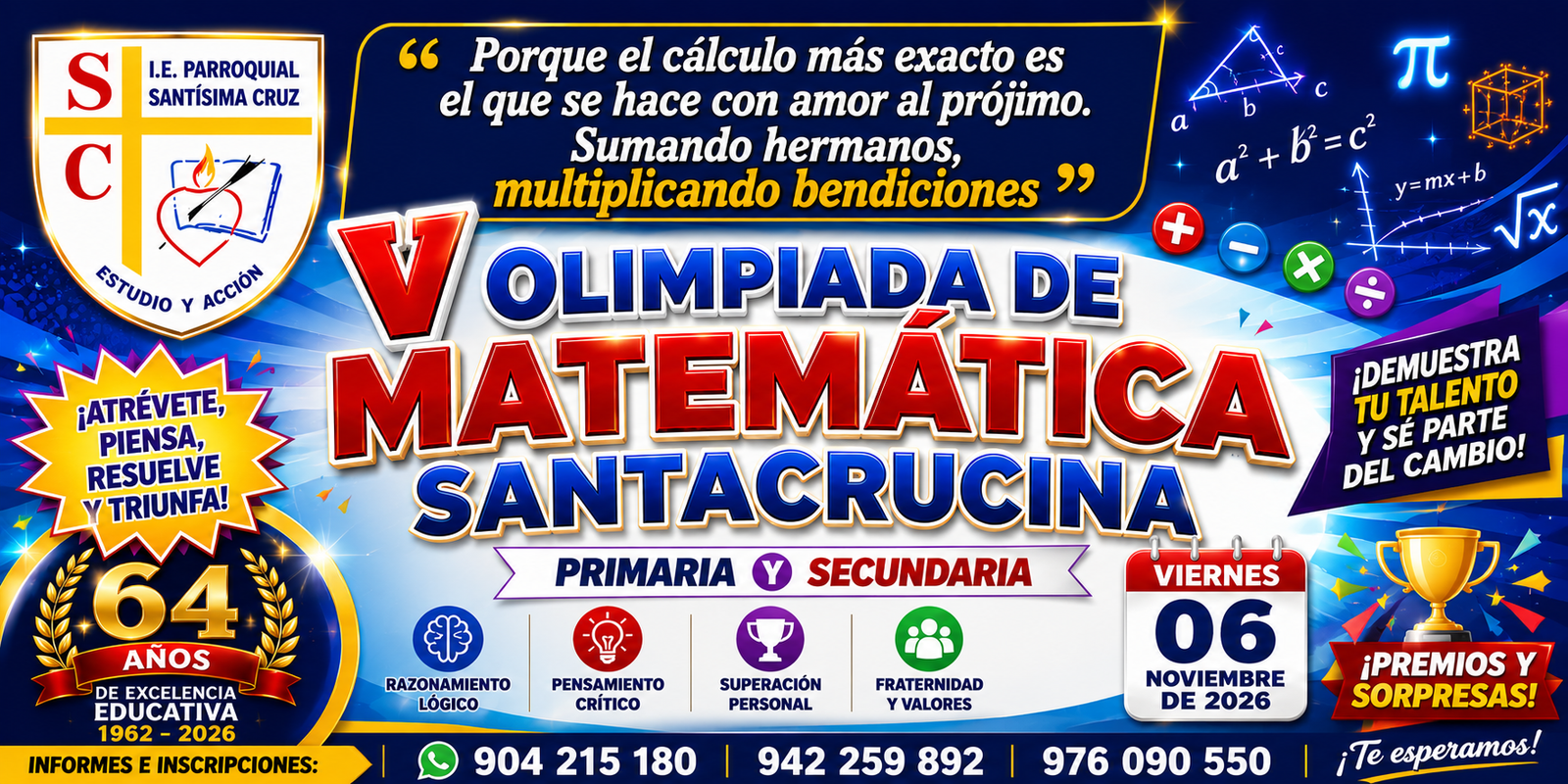 📐✨ ¡EL RETO MATEMÁTICO YA ESTÁ EN MARCHA! ✨📐